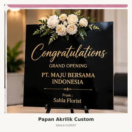 Papan Bunga Akrilik Rs Royal Progress